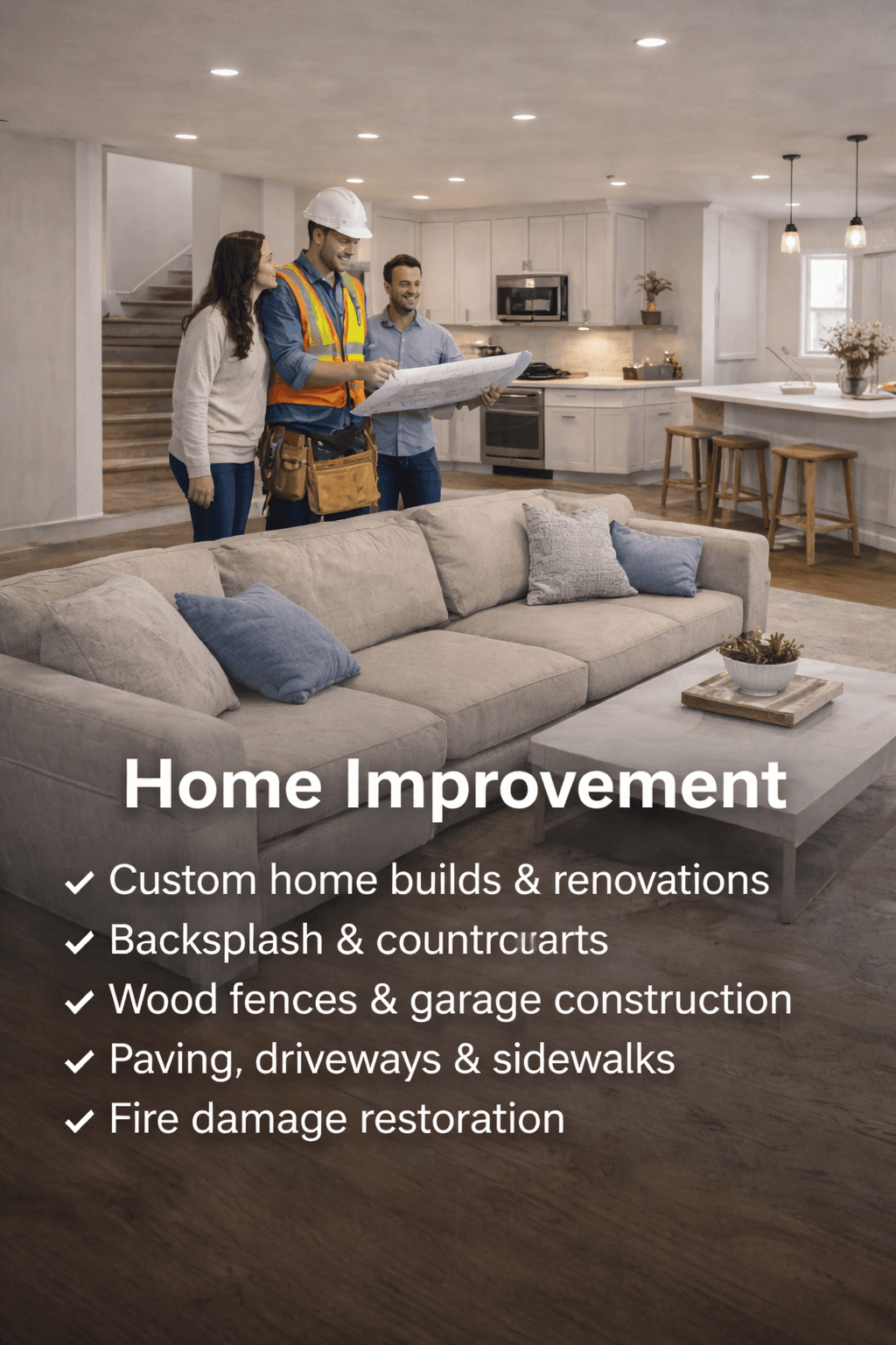 Home renovation consultation in a bright space